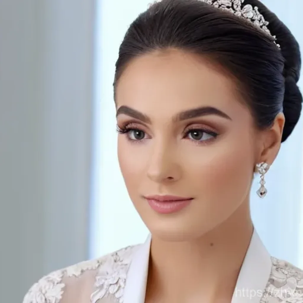 메이크업아티스트 연봉 협상 팁 - **A highly skilled and confident female makeup artist in her late 20s or early 30s, meticulously app...