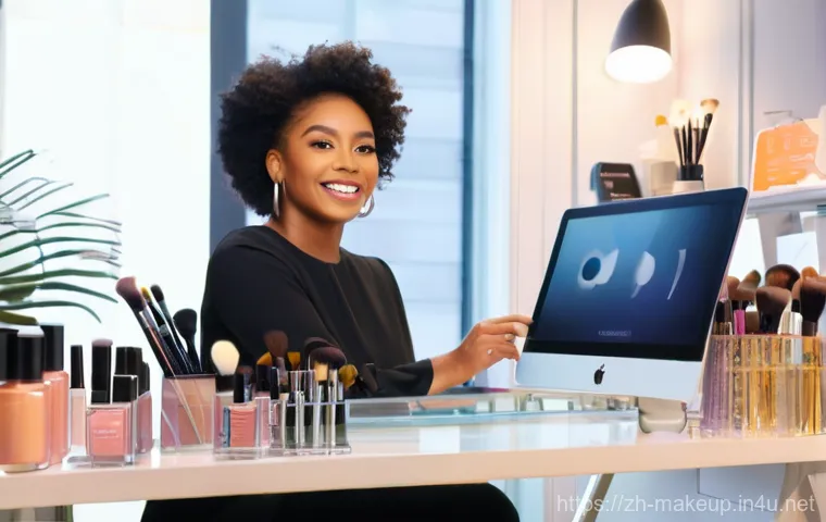 메이크업아티스트 연봉 협상 팁 - **A dynamic, modern male makeup artist in his mid-30s, dressed in stylish business casual attire, co... 메이크업아티스트 연봉 협상 팁 - **A dynamic, modern male makeup artist in his mid-30s, dressed in stylish business casual attire, co...