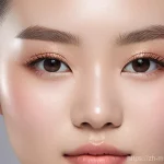 메이크업아티스트가 알아야 할 뷰티 트렌드 - **Prompt Title: "Elegance of New Chinese Bare Skin Aesthetic"**
    A captivating portrait of a youn...